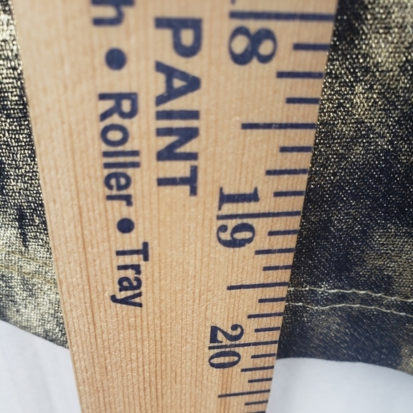 NWT Rave 4 Real Blue and Metallic Gold Y2K  Skirt Sz M - Picture 5 of 9